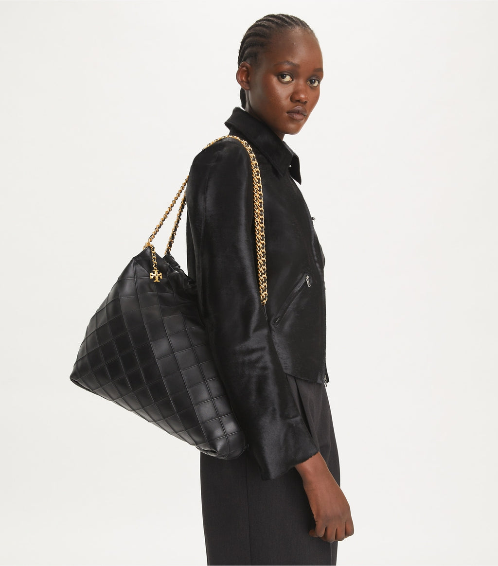 FORI® — ÉCLAT NOIR™ Quilted Hobo Bag - FORI