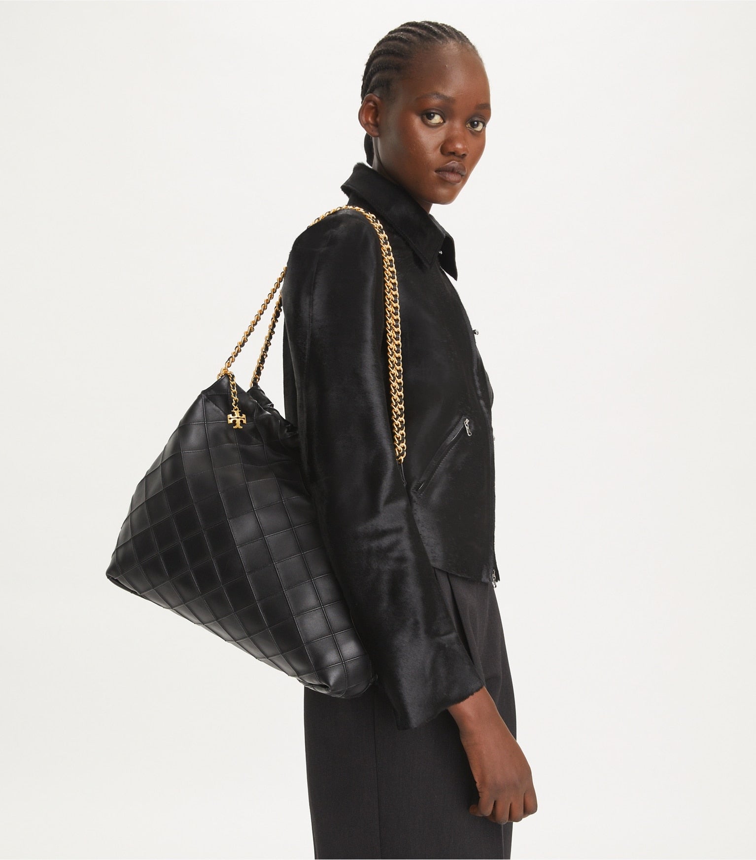 FORI® — ÉCLAT NOIR™ Quilted Hobo Bag - FORI