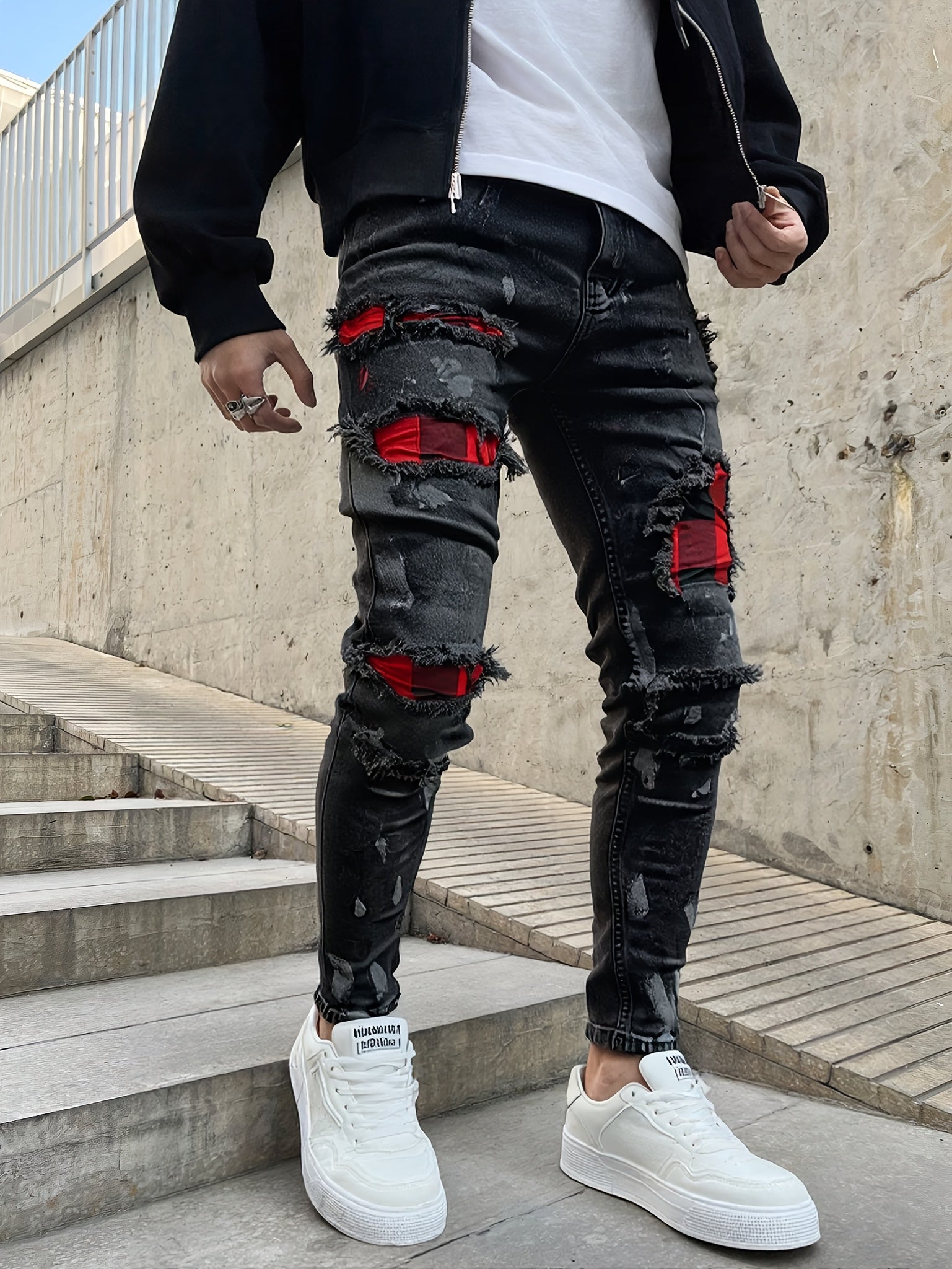 FORI® Montreux Drift™ Slim - Fit Distressed Denim Pants - FORI