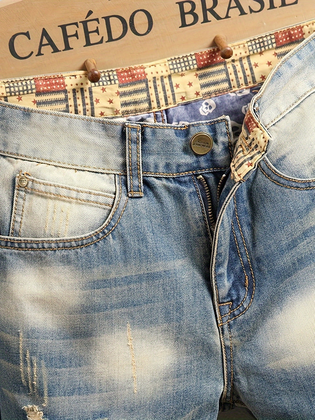 FORI® — Côte d’Azur Fray™ Slim - Fit Distressed Jeans - FORI