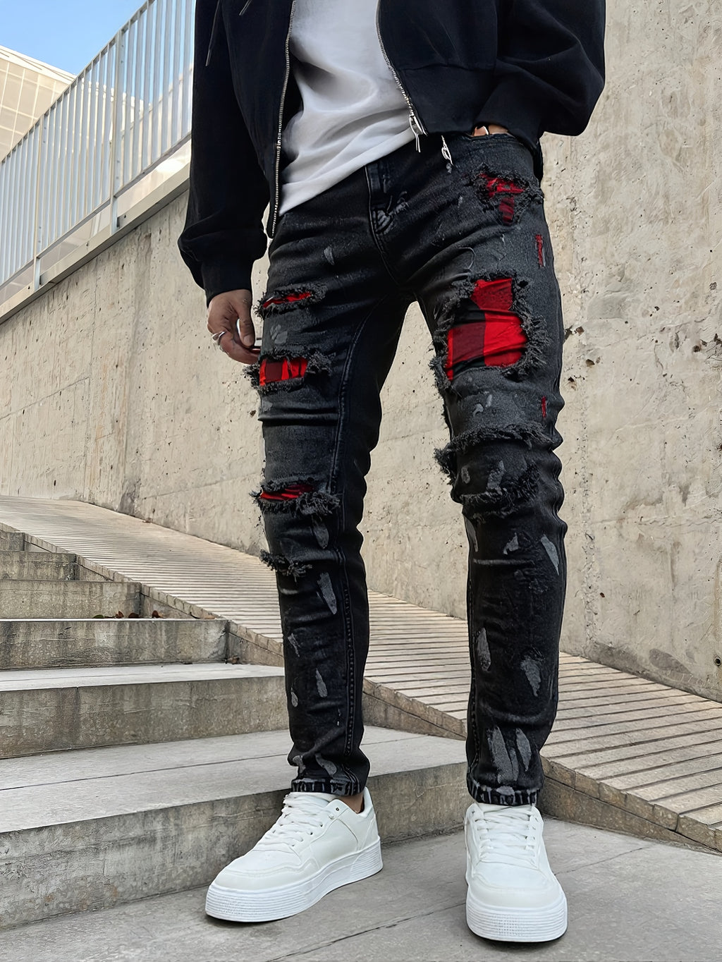 FORI® Montreux Drift™ Slim - Fit Distressed Denim Pants - FORI