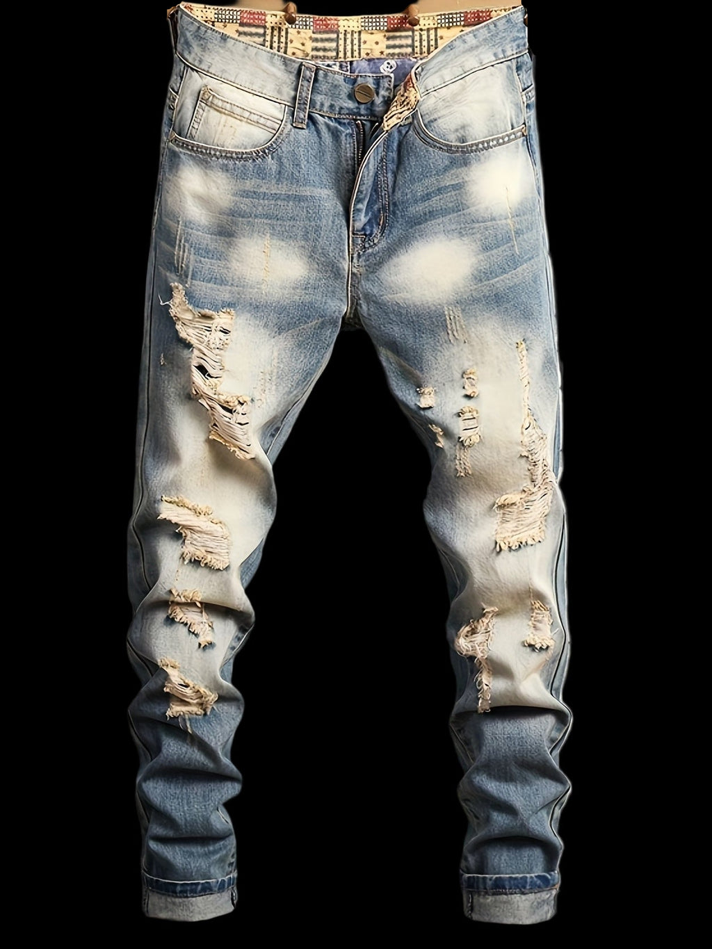 FORI® — Côte d’Azur Fray™ Slim - Fit Distressed Jeans - FORI