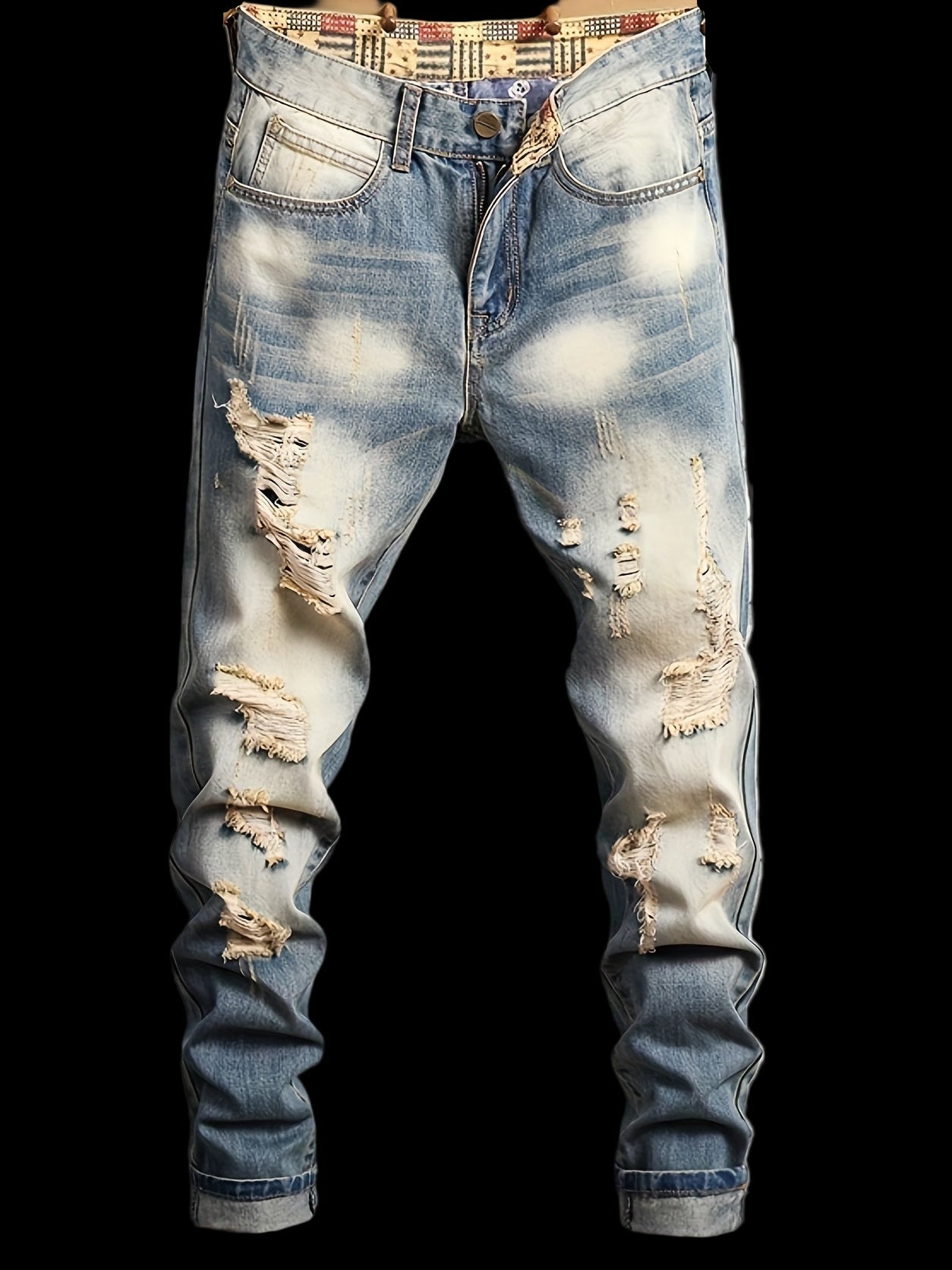 FORI® — Côte d’Azur Fray™ Slim - Fit Distressed Jeans - FORI