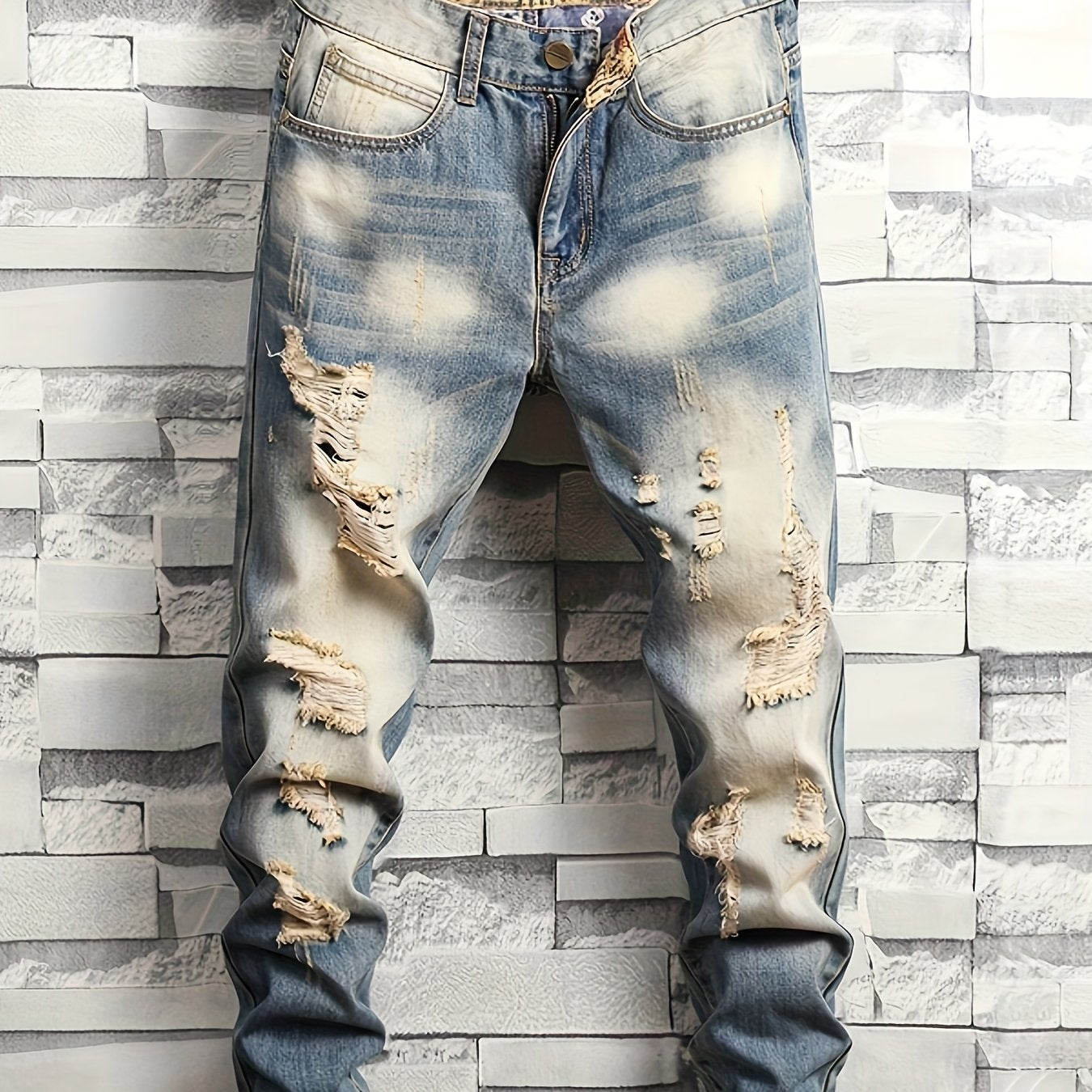 FORI® — Côte d’Azur Fray™ Slim - Fit Distressed Jeans - FORI