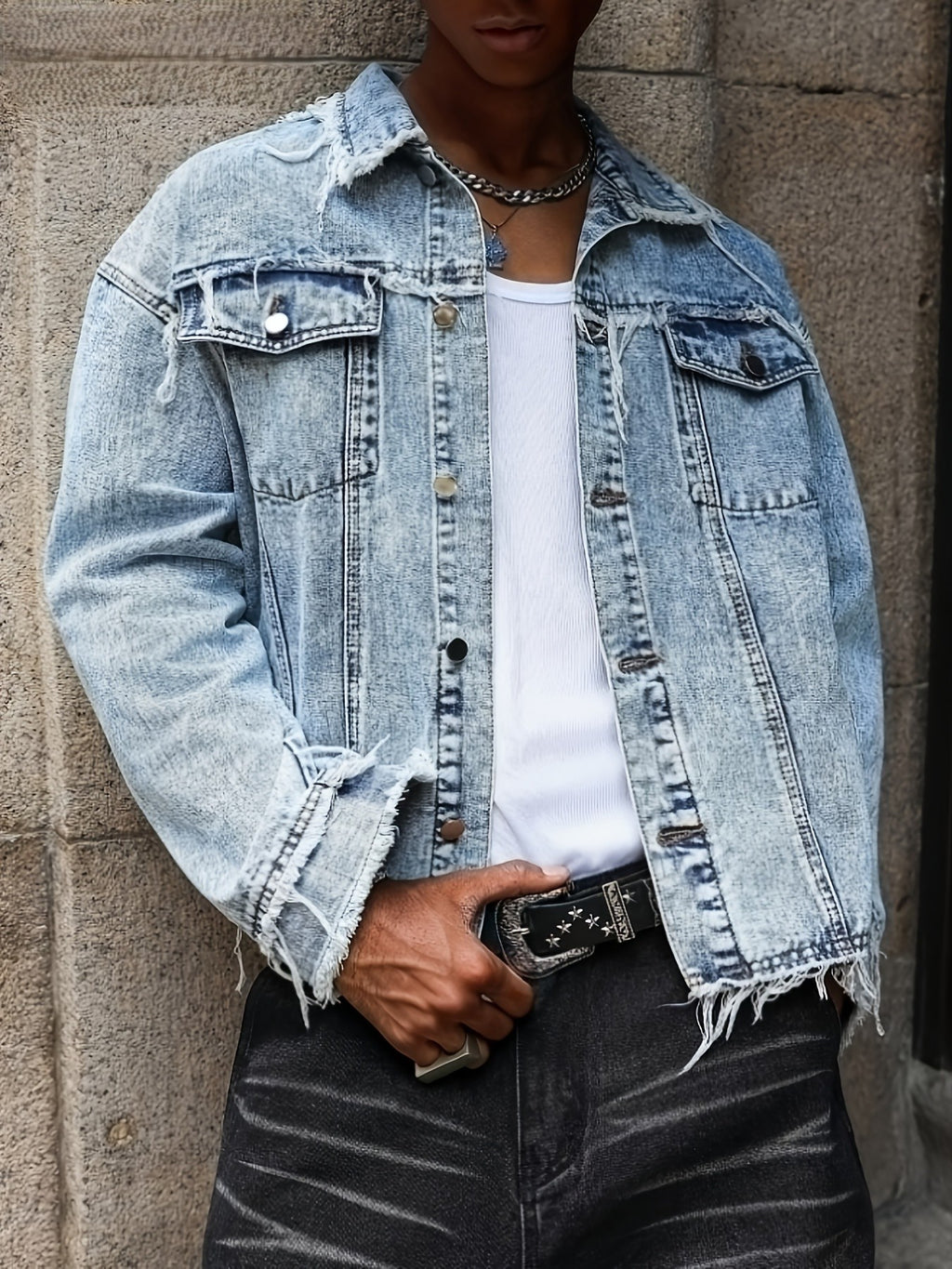 FORI® Vintage Recon™ Deconstructed Denim Jacket - FORI