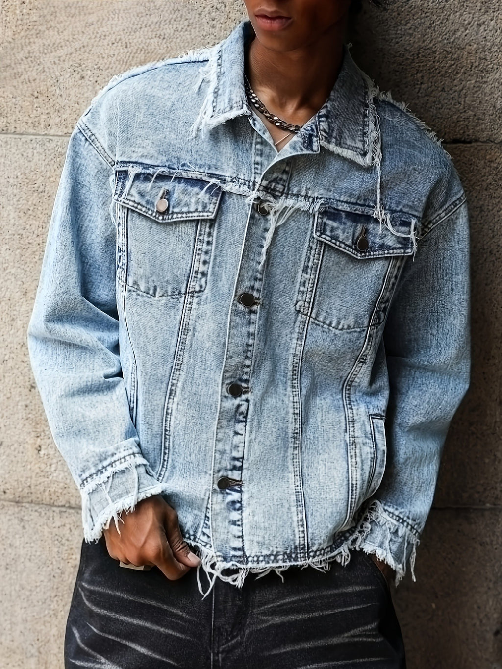 FORI® Vintage Recon™ Deconstructed Denim Jacket - FORI