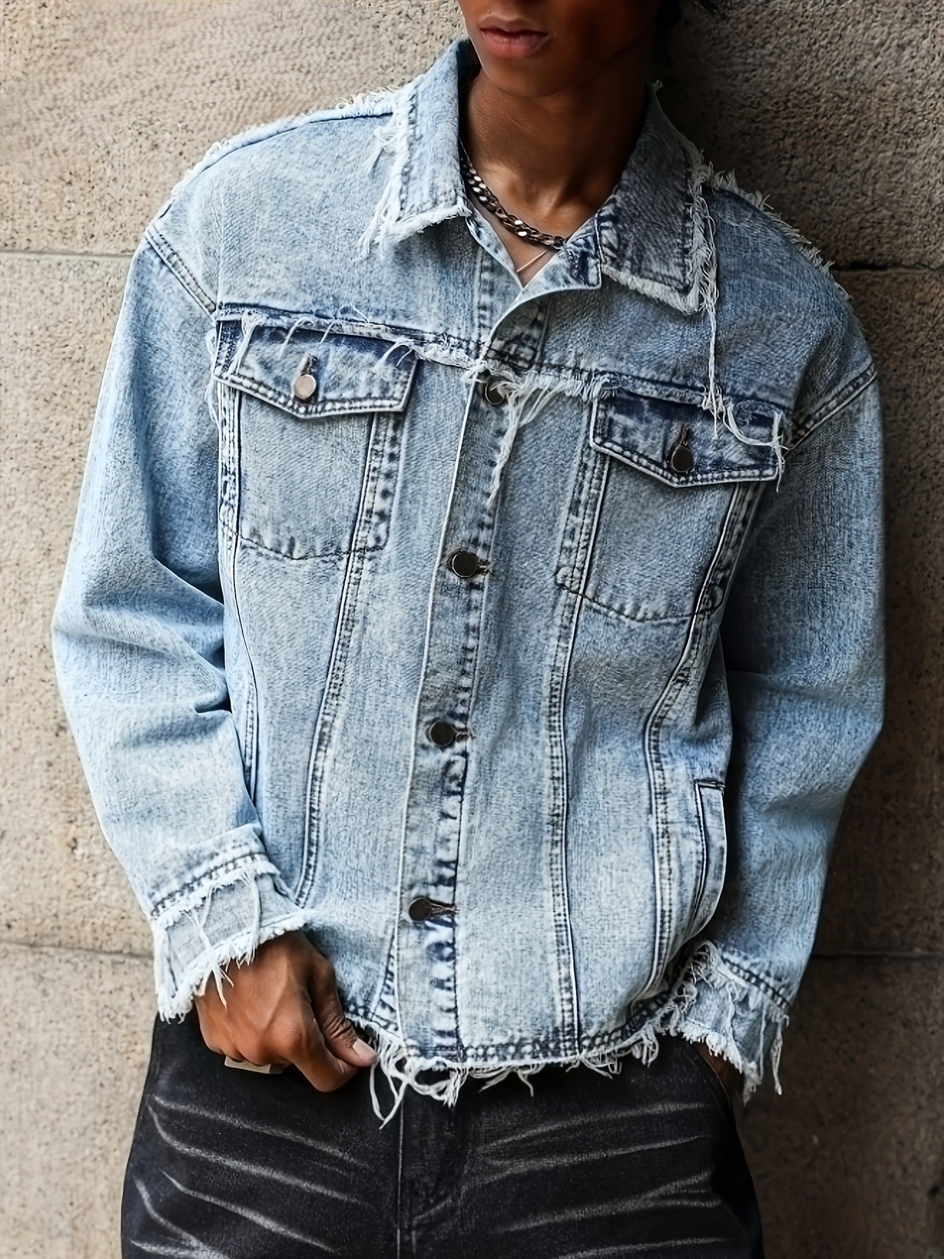 FORI® Vintage Recon™ Deconstructed Denim Jacket - FORI