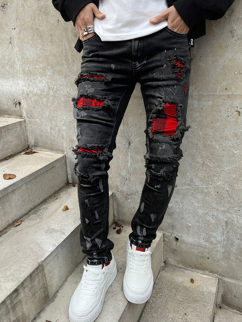 FORI® Montreux Drift™ Slim - Fit Distressed Denim Pants - FORI