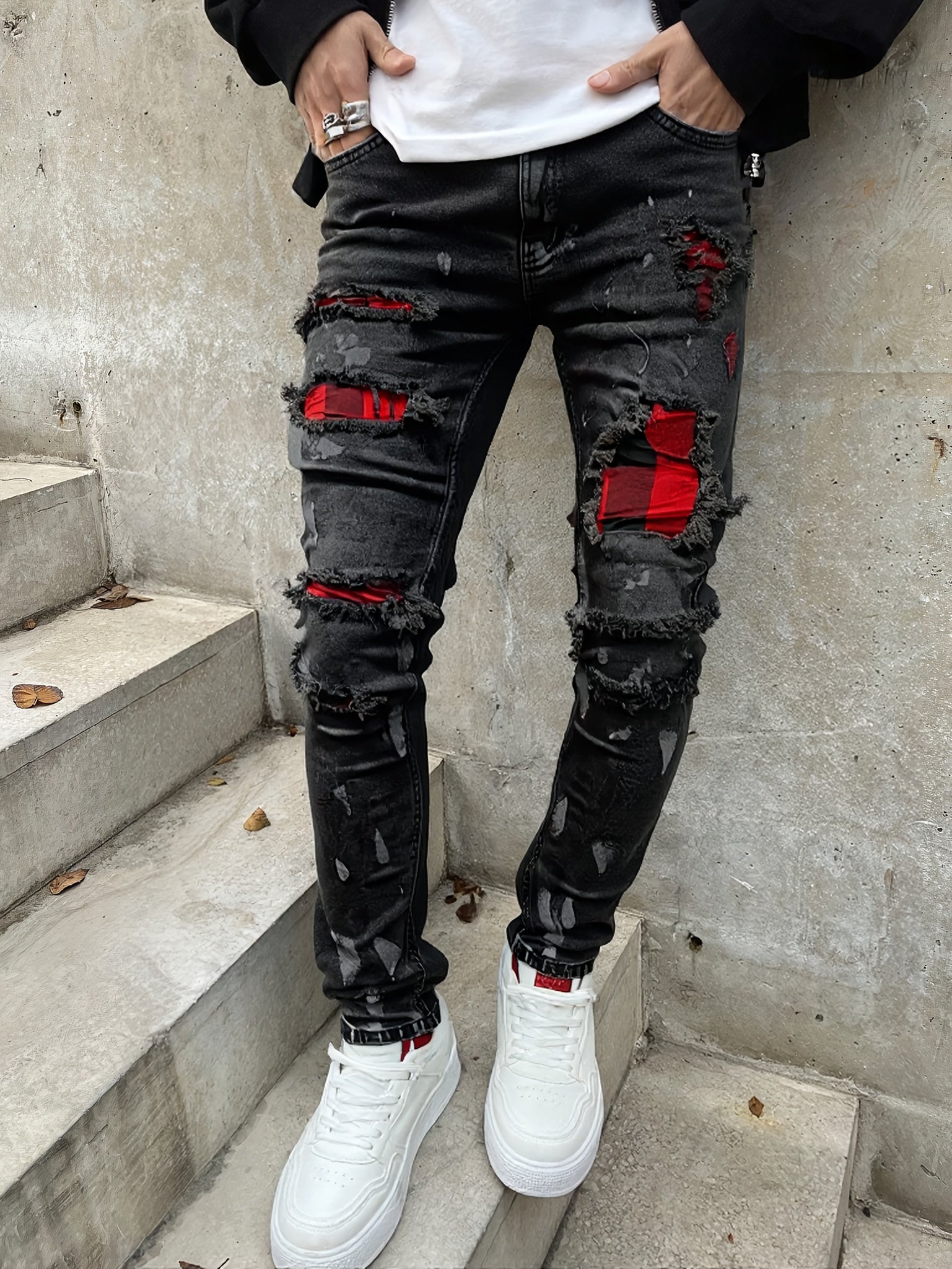 FORI® Montreux Drift™ Slim - Fit Distressed Denim Pants - FORI