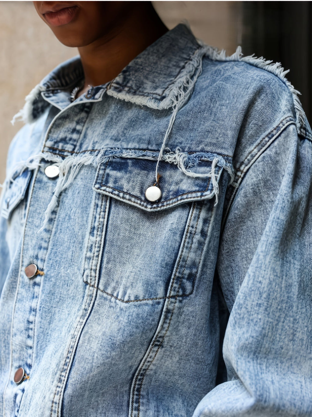 FORI® Vintage Recon™ Deconstructed Denim Jacket - FORI