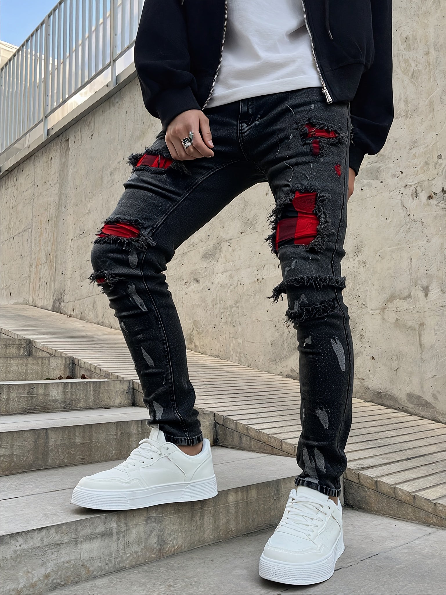 FORI® Montreux Drift™ Slim - Fit Distressed Denim Pants - FORI
